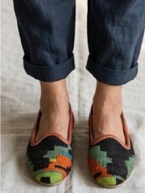 Res Ipsa Women’s Multicolor Embroidered Slip-On Flats